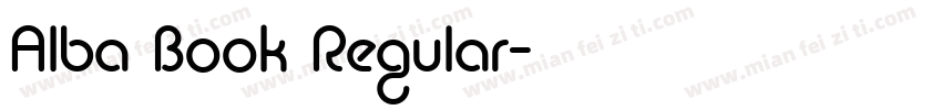 Alba Book Regular字体转换
